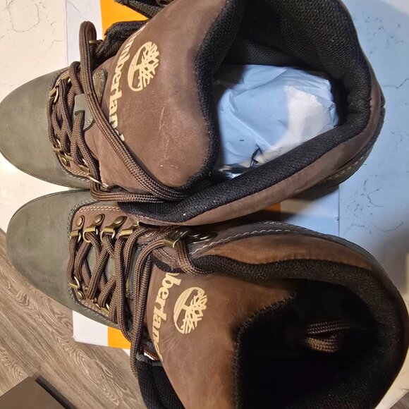 [TB0A5ZHHA58] MENS TIMBERLAND EURO HIKER MID 'DARK GREEN' SIZE 9 NEW - Picture 7 of 11